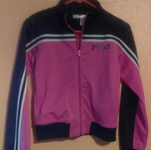 Girl Connection pink and blue zipper front jacket